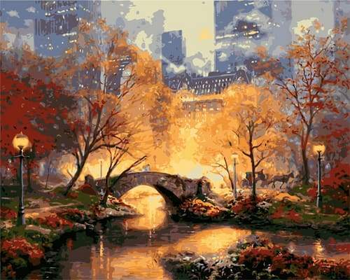 Manhattan Al Crepuscolo Diamond Painting