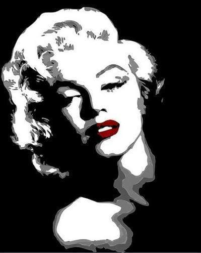 Monroe In Bianco E Nero Diamond Painting