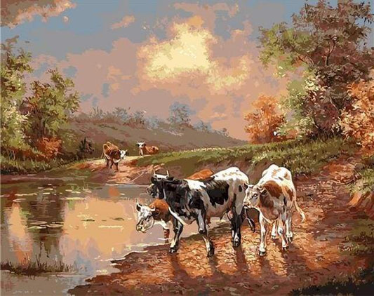 Mucche Vintage Diamond Painting