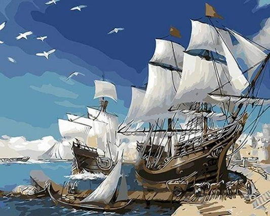 Navi A Vela Diamond Painting