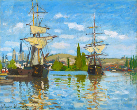 Navi a cavallo sulla Senna a Rouen - Monet Diamond Painting