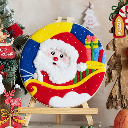 Needle Felting Babbo Natale Diamond Painting