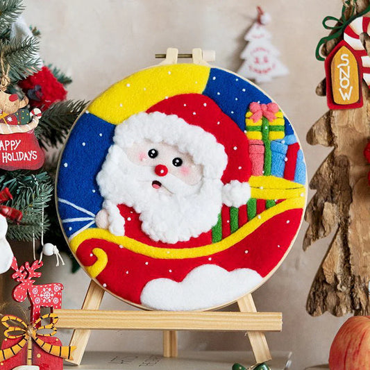 Needle Felting Babbo Natale Diamond Painting