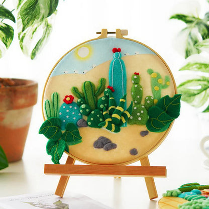 Needle Felting Cactus desertico Diamond Painting