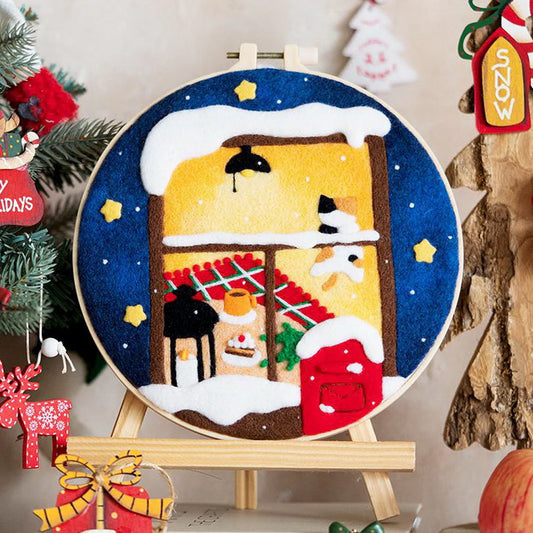 Needle Felting Finestra nevosa Diamond Painting