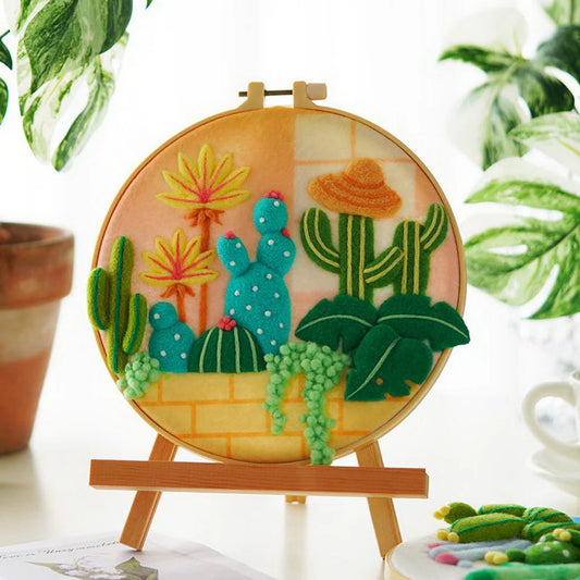 Needle Felting Varietà di cactus Diamond Painting