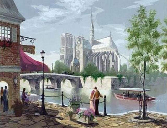 Notre Dame Alla Luce Del Giorno Diamond Painting
