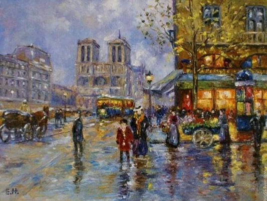 Notre Dame Vintage A Parigi Diamond Painting