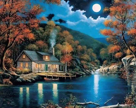 Notte Di Luna Piena Diamond Painting