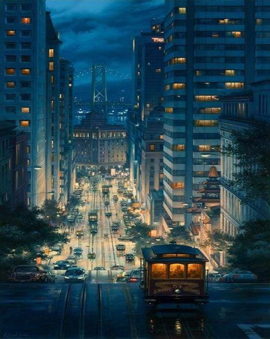 Notte In Città Diamond Painting