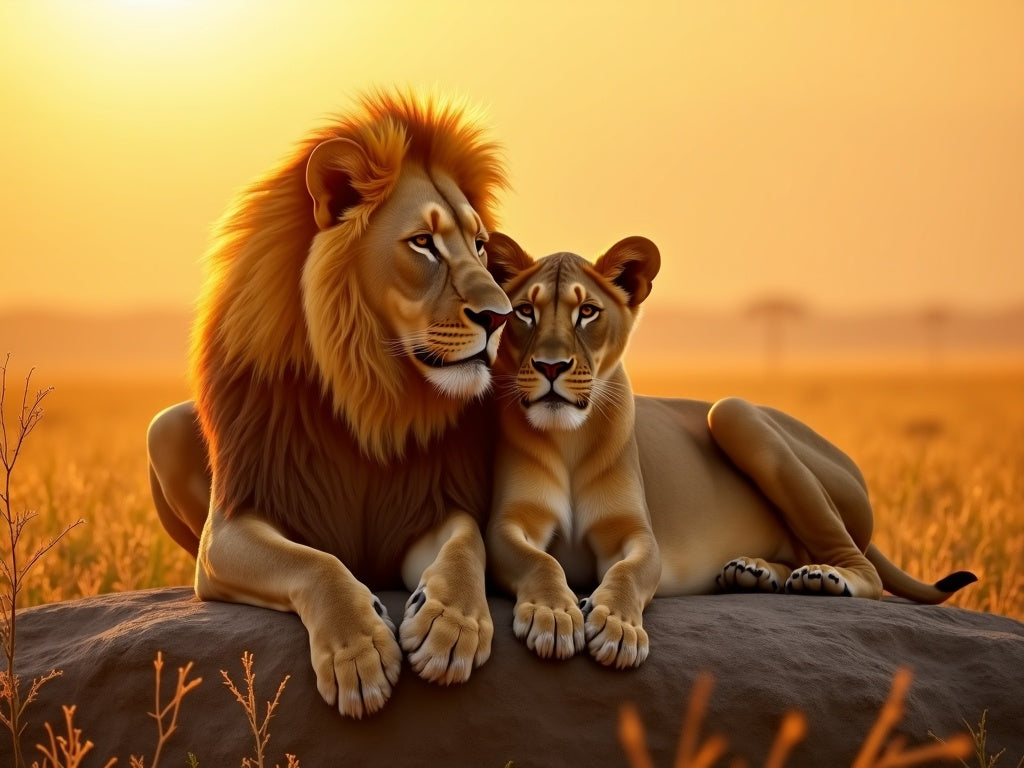 Diamond Painting Leone e Leonessa