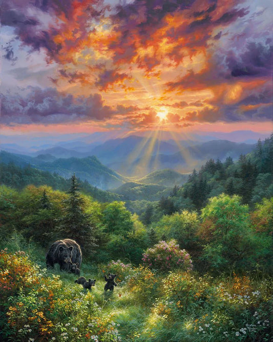 Orso e tramonto Diamond Painting | Seos Shop ®