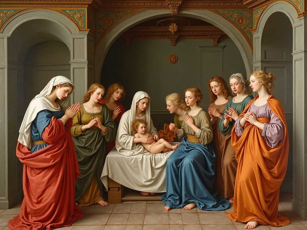 Diamond Painting Nascita della Vergine - Ghirlandaio