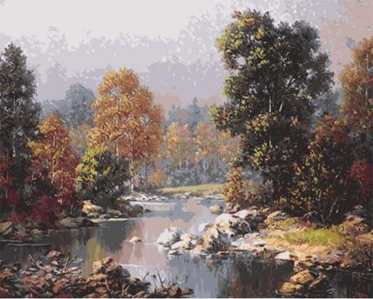 Paesaggio Forestale Diamond Painting