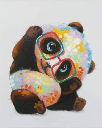 Panda Con Gli Occhiali Diamond Painting kit diamond painting