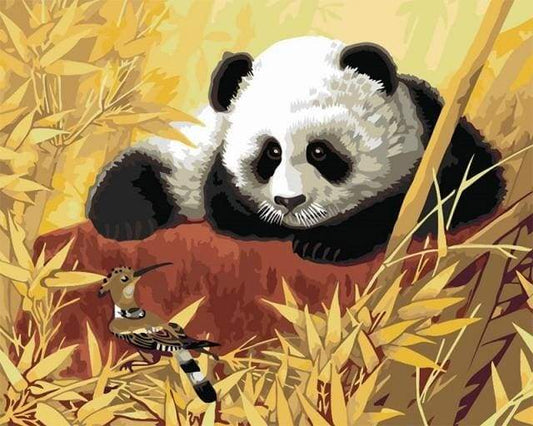 Panda E Uccello Diamond Painting
