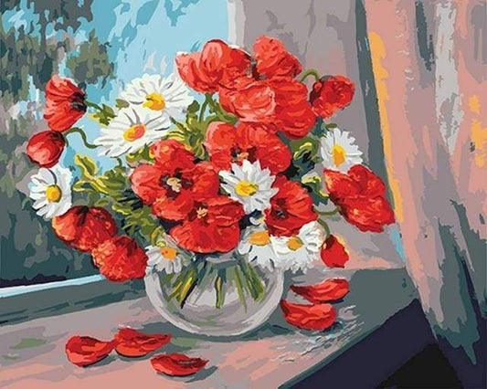 Papaveri E Margherite Diamond Painting