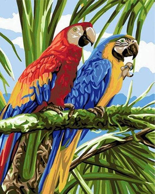 Pappagalli Ai Tropici Diamond Painting