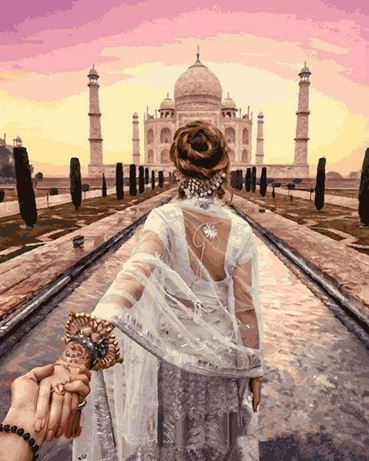 Passeggiata Romantica Taj Mahal Diamond Painting | Seos Shop ®