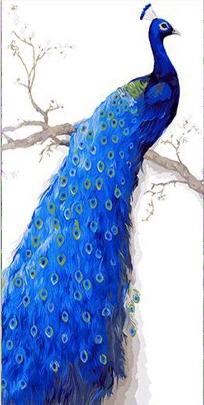Pavone Blu Profondo Diamond Painting