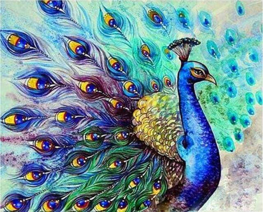 Pavone Colorato Diamond Painting