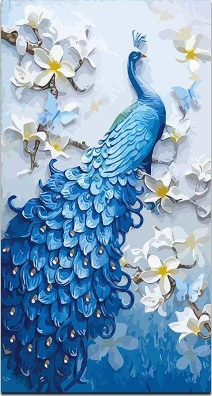 Pavone Verticale Diamond Painting