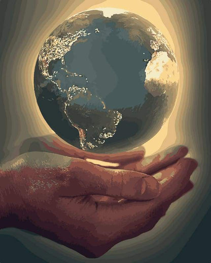 Pianeta Terra Nelle Tue Mani Diamond Painting | Seos Shop ®