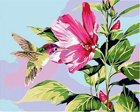 Piccolo Colibrì Tra I Fiori Diamond Painting
