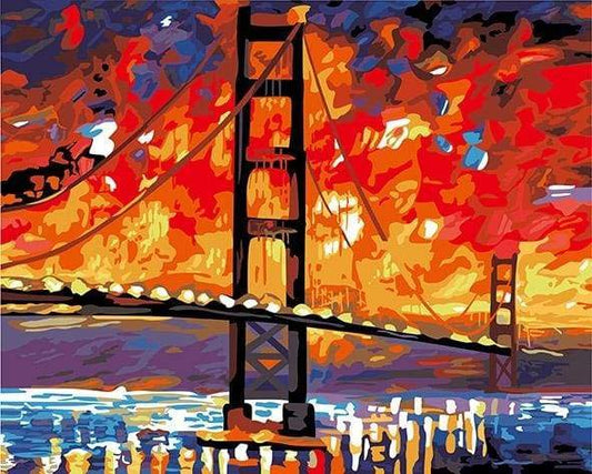 Ponte Di San Francisco Di Notte Diamond Painting | Seos Shop ®