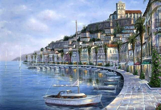 Porto Alla Fine Della Giornata Diamond Painting | Seos Shop ®