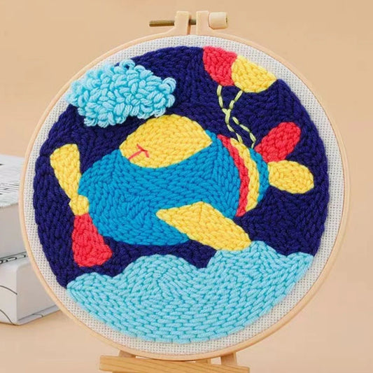 Punch Needle Kit Aereo colorato Diamond Painting