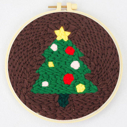 Punch Needle Kit Albero di Natale Diamond Painting
