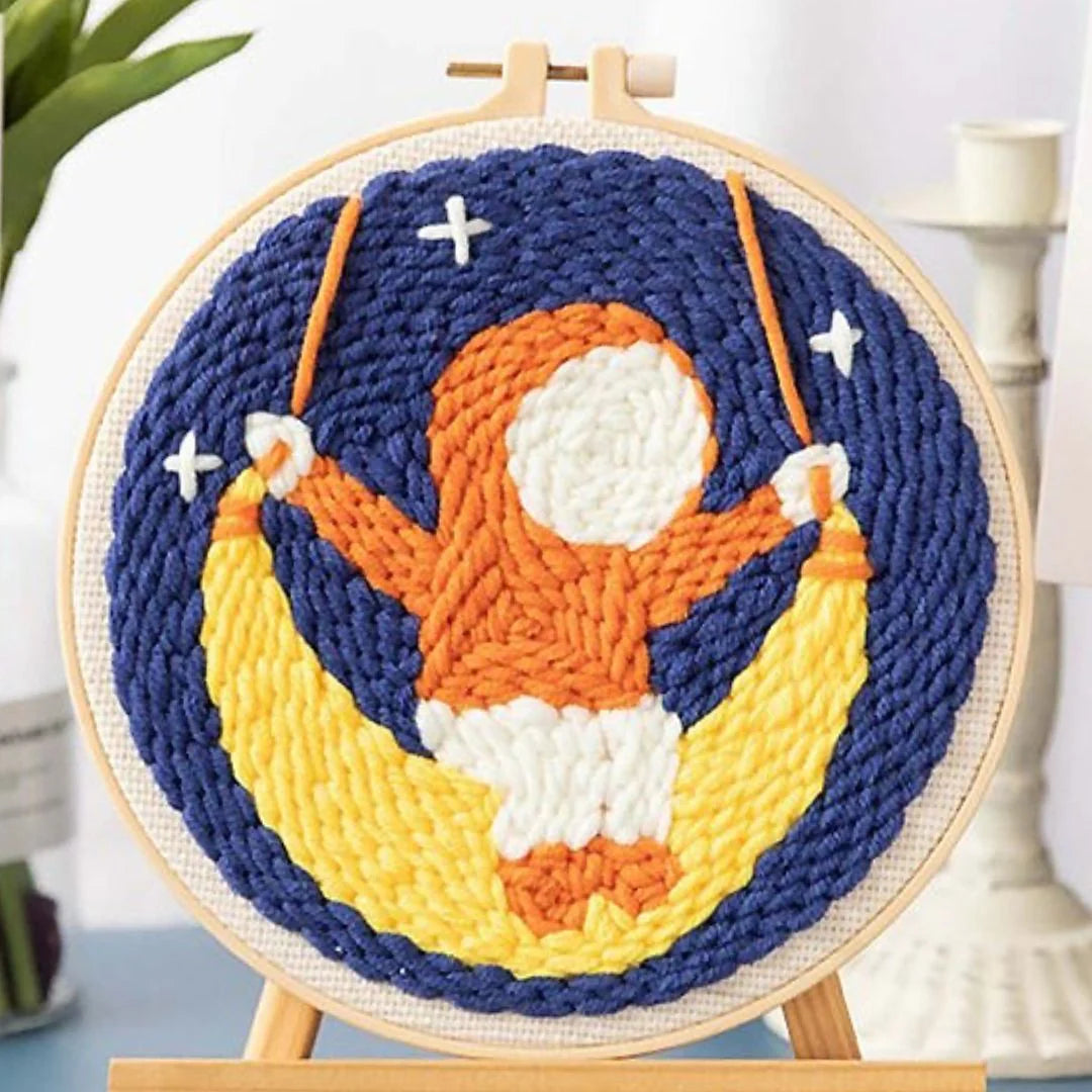 Punch Needle Kit Altalena fra le stelle Diamond Painting