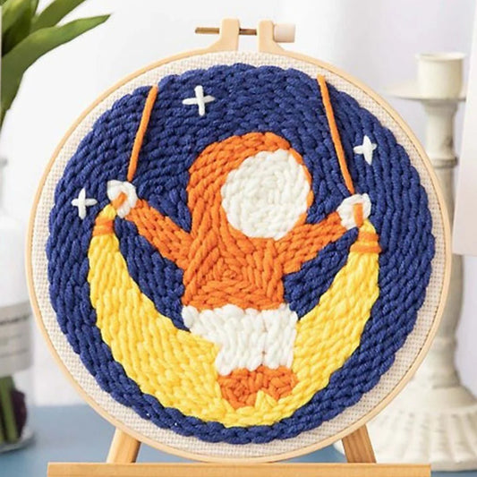 Punch Needle Kit Altalena fra le stelle Diamond Painting