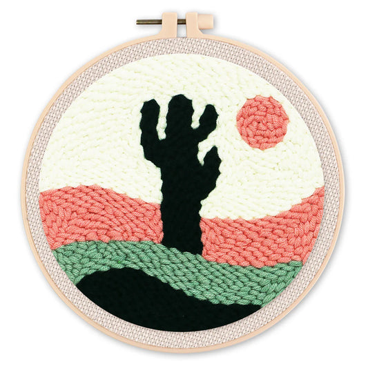 Punch Needle Kit Cactus nel deserto Diamond Painting | Seos Shop ®