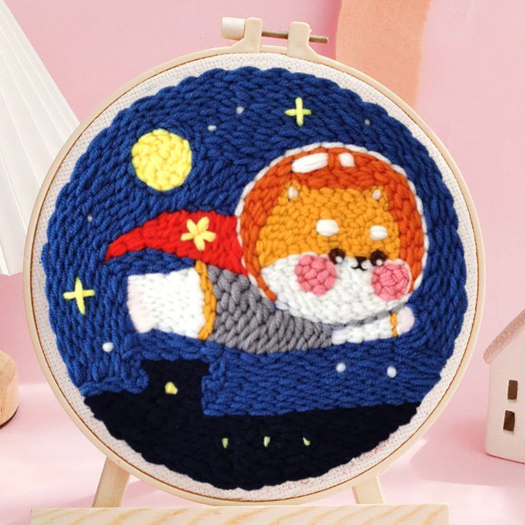 Punch Needle Kit Cane super astronauta Diamond Painting | Seos Shop ®