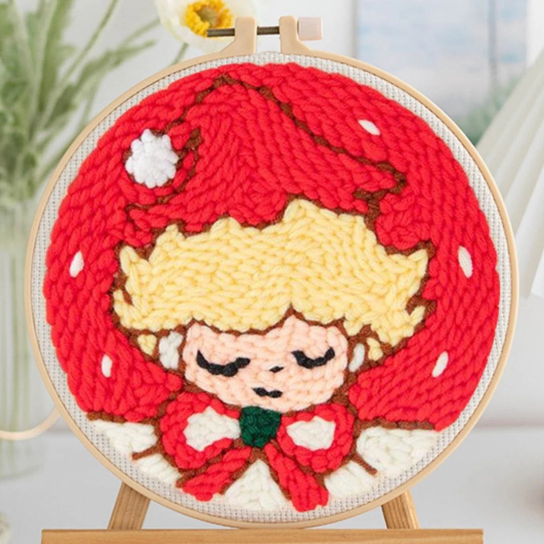 Punch Needle Kit Cappellino di Natale Diamond Painting