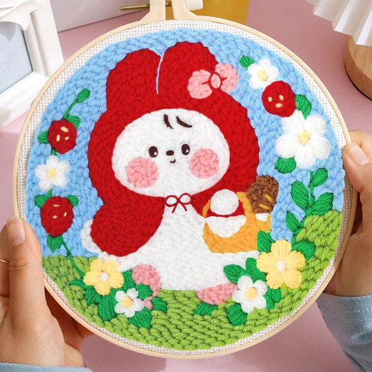 Punch Needle Kit Cappuccetto Rosso Diamond Painting | Seos Shop ®