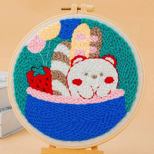 Punch Needle Kit Cesta del picnic Diamond Painting