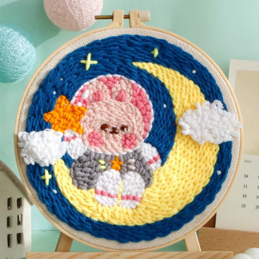 Punch Needle Kit Coniglietto astronauta Diamond Painting | Seos Shop ®