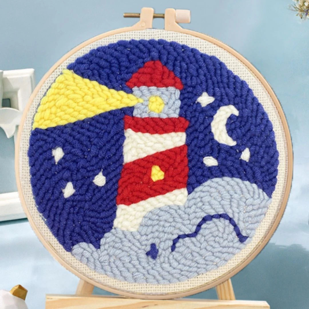 Punch Needle Kit Faro di notte Diamond Painting