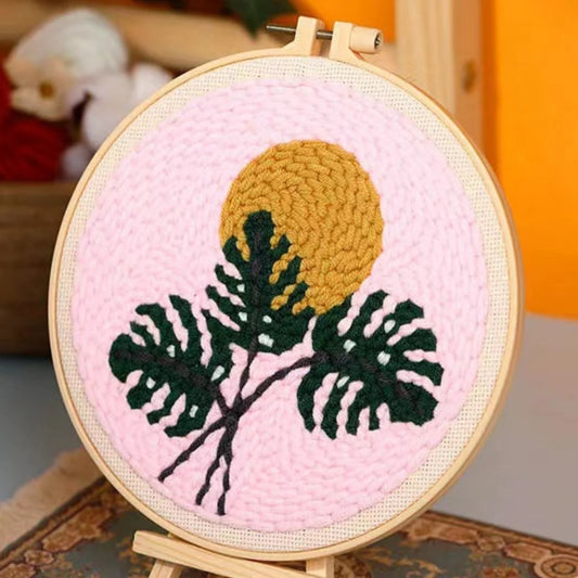 Punch Needle Kit Foglie tropicali Diamond Painting