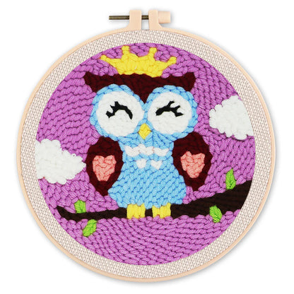 Punch Needle Kit Gufo assonnato Diamond Painting | Seos Shop ®