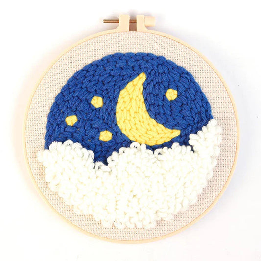 Punch Needle Kit Luna fra le nuvole Diamond Painting