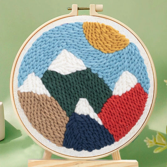 Punch Needle Kit Montagne innevate Diamond Painting