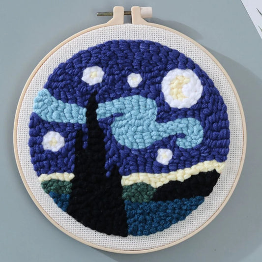 Punch Needle Kit Notte stellata Diamond Painting