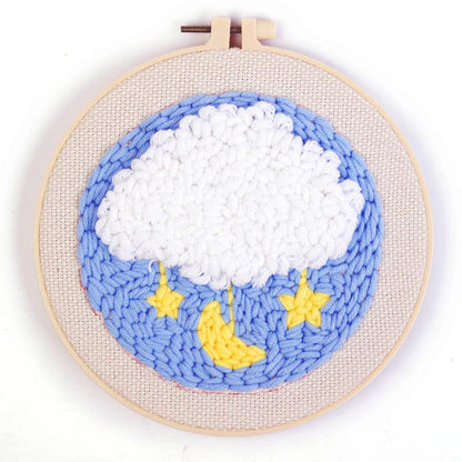 Punch Needle Kit Nuvola e stelle Diamond Painting