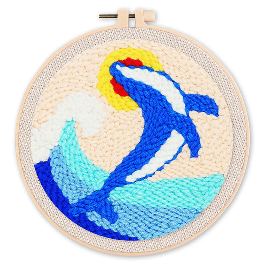 Punch Needle Kit Orca e onde Diamond Painting | Seos Shop ®