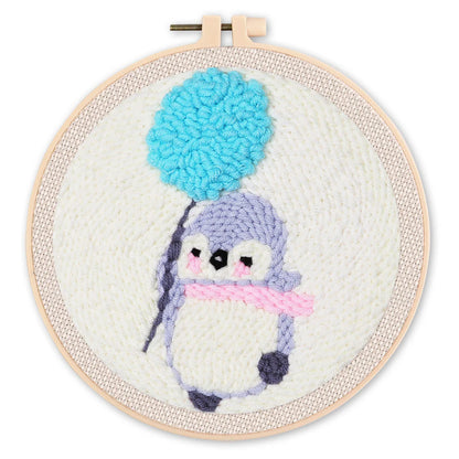 Punch Needle Kit Pinguino e dente di leone Diamond Painting | Seos Shop ®