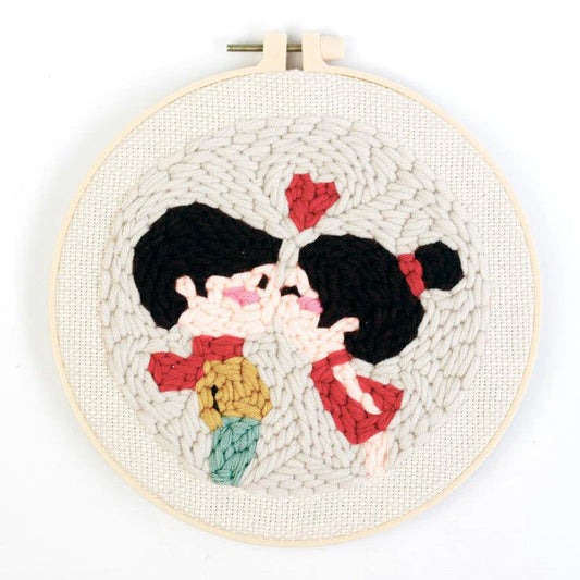 Punch Needle Kit Primo bacio Diamond Painting